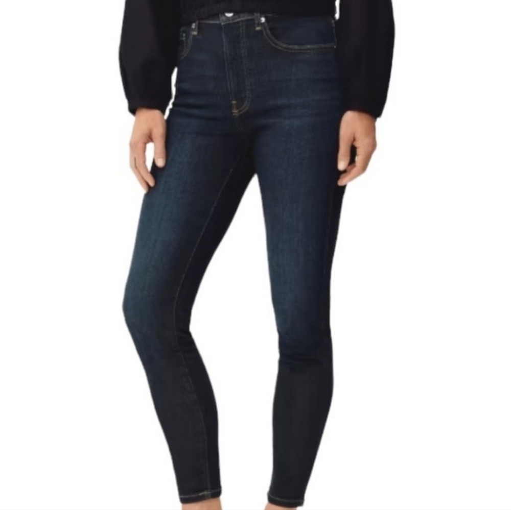 Everlane Mid-Rise Skinny Dark Wash Skinny Jeans